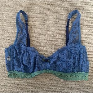 light blue & teal Free People bralette